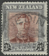 New Zealand. 1947-52 KGVI. 3/- Used. SG 689 - Gebruikt