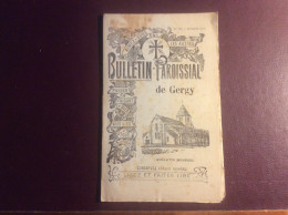 Bulletin Paroissial GERGY 71 ( Chalon Sur Saône ) OCTOBRE 1911 - Bourgogne