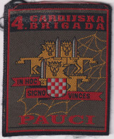 CROATIA ARMY 4th GUARD BRIGADE "SPIDERS" PATCH , - Ecussons Tissu