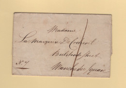 Manchester - Marque Postale - Lettre Sans Correspondance - ...-1840 Vorläufer