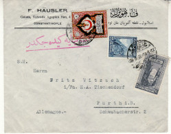 TURKEY 1928  LETTER  SENT  FROM CONSTANTINOPLE TO FUERTH - Storia Postale