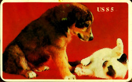 SCHEDA TELEFONICA PHONECARD DISNEY U.S.A. B.E.L. INTERNATIONAL ANIMALS DOG AND CAT PET - Sammlungen