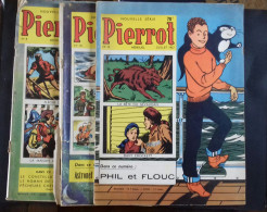 MAGAZINE    "PIERROT " De 1957  LOT De 3 - Pierrot