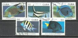 6200D-SERIE COMPLETA PECES FAUNA MARINA CUBA 1994 Nº 3370/3375 TEMATICOS BONITOS CONMEMORATIVOS - Oblitérés