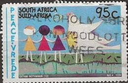 SOUTH AFRICA 1994 Peace Campaign. Children's Paintings -  95c. - Children And Dove (Batami Nothmann) AVU - Used Stamps