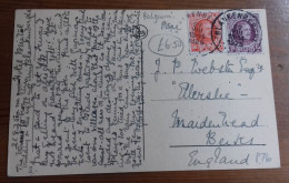 ANCESTRY GENEALOGY 1925 TO J P WEBSTER ELLERSLIE MAIDENHEAD BERKSHIRE Blankenberghe BELGIUM PC - Sonstige & Ohne Zuordnung