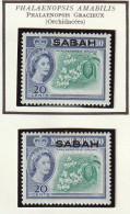 SABAH - Reine Elizabeth, Fleurs, Phalaenopsis Gracieux - 1964 - Tb De North Borneo Surchargés - MNH - Sabah