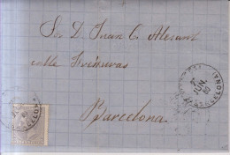 Año 1879 Edifil 204 Alfonso XII Carta Matasellos Manresa Barcelona  Membrete Jaume Boxadera - Lettres & Documents
