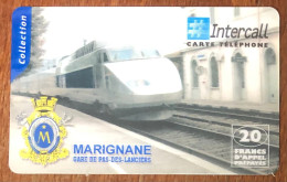 MARIGNANE GARE TGV CARTE INTERCALL PREPAID PREPAYÉE CALLING CARD NO TELECARTE PHONECOTE TELEFONKARTE SCHEDA PHONECARD - Réunion
