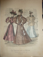 Le Favori De La Mode - Gravure D'époque XIXème ( Déstockage Pas Cher) Réf; B 107 - Avant 1900