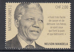 2018 United Nations Geneva Mandela Complete Set Of 1   MNH @ BELOW FACE VALUE - Ongebruikt