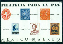 Mexico 1974 Inter-American Stamp Exhibition EXFILMEX '74,Mi Bl.21,MNH - Other & Unclassified