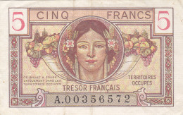 Billet 5 F Trésor Français 1947 FAY VF.29.01 N° A.00356572 - 1947 Tesoro Francese