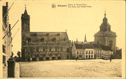 Belgique - Flandre Occidentale - Nieuport - Nieuwpoort - Halles Et Grand'Place - Nieuwpoort