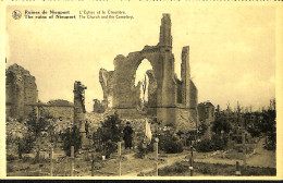 Belgique - Flandre Occidentale - Ruines De Nieuport - L'Eglise Et Le Cimetière - Nieuwpoort