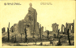 Belgique - Flandre Occidentale - Ruines De Nieuport - L'Eglise Vue De Face - Nieuwpoort