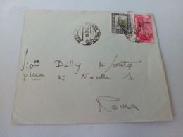 LETTERA CON 50 CENTESIMI POSTA AEREA LIBIA + 50 CENTESIMI COLONIE ITALIANE LIBIA-1942 - Libië