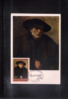 Russia USSR 1976 Art - Rembrandt Painting Interesting Maximum Card - Rembrandt