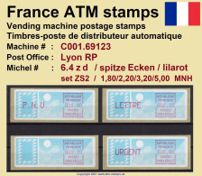 France ATM Stamps C001.69123 Michel 6.4 Zd Series ZS2 Neuf / MNH / Crouzet LSA Distributeurs Automatenmarken Frama Lisa - Automatenmarken [ATM]