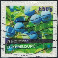 Luxembourg 2018 Oblitéré Used Variété De Prune Prënzepromm Y&T LU 2133 SU - Gebraucht