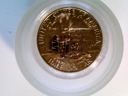Münze, USA, Half Dollar, Siedler, 1986, Vergoldet, Ca. 30 Mm - Numismatique
