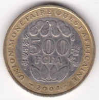 États De L'Afrique De L'Ouest 500 Francs 2004, Bimétallique, KM# 15 - Andere - Afrika