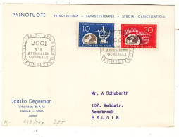 Finlande - Carte Postale FDC De 1960 -  Oblit Helsinki - Geophisique - - Covers & Documents