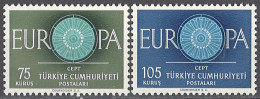 Turkey Türkei 1960. Mi.Nr. 1774-1775, **, MNH - Ungebraucht