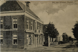 Usquert (Grn.) Weg Naar Uithuizen (Hotel - Gemeentehuis)  19?? Topkaart - Andere & Zonder Classificatie