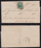 Brazil Brasil 1871 Cover ESTACAO DE UBA PA 1518 Fazenda De S. Luiz To RIO - Brieven En Documenten