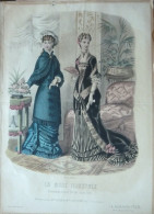 La Mode Illustrée 1879 - Gravure D'époque XIXème ( Déstockage Pas Cher) Réf; B 123 - Voor 1900