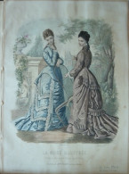 La Mode Illustrée 1876 - Gravure D'époque XIXème ( Déstockage Pas Cher) Réf; B 132 - Before 1900