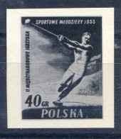 POLOGNE < ESSAI Yvert N° 828 - ATHLETISME  LANCEMENT Du MARTEAU - Prototype De Gravure - Variedades & Curiosidades