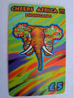 GREAT BRITAIN  / PREPAID CARD/ CHEERS AFRIKA/ 5 POUND/ ELEPHANT/ USED       **14622** - [10] Collections