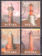 Poland 2007 - Lighthouses - Mi 4318-21 From Ms 176 - Used - Used Stamps