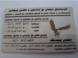 TURKEY/ KURDISTAN  DILMAN IS THE BEST/ EAGLE/ SILVER    /  ARABIC LETTERING/      NICE OLDER  PREPAID  CARD    **14631** - Turkije