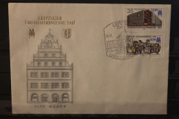 DDR 1987;  Leipziger Frühjahrsmesse 1987, Messebrief; MiNr. 3080-81, ESST - Enveloppes - Oblitérées
