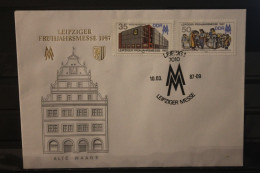 DDR 1987;  Leipziger Frühjahrsmesse 1987, Messebrief; MiNr. 3080-81, ESST - Covers - Used