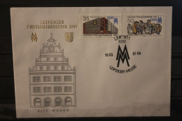 DDR 1987;  Leipziger Frühjahrsmesse 1987, Messebrief; MiNr. 3080-81, ESST - Sobres - Usados