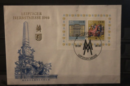 DDR 1986;  Leipziger Herbstmesse 1986, Messebrief; MiNr. Block 85, ESST - Enveloppes - Oblitérées