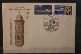DDR 1986;  Leipziger Frühjahrsmesse 1986, Messebrief; MiNr. Block 3003-04, ESST - Enveloppes - Oblitérées