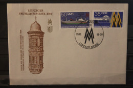 DDR 1986;  Leipziger Frühjahrsmesse 1986, Messebrief; MiNr. Block 3003-04, ESST - Sobres - Usados