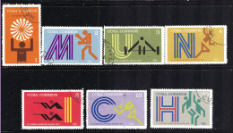 CUBA 1971 SCOTT 1656,1658,1667,1668,1715-1721 CANCELLED 3.85 - Gebraucht