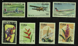 CUBA 1974  SCOTT 1905,1906,1908,1926-1929 CANCELLED 1.40 - Gebraucht