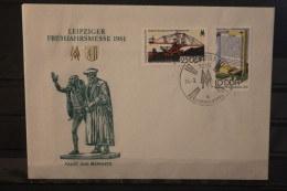 DDR 1981;  Leipziger Frühjahrsmesse 1981, Messebrief; MiNr. 2593-94; ESST - Enveloppes - Oblitérées
