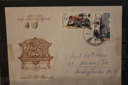 DDR 1980;  Leipziger Frühjahrsmesse 1980, Messebrief; MiNr. 2498-99 - Enveloppes - Oblitérées