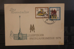 DDR 1979;  Leipziger Frühjahrsmesse 1979, Messekarte; MiNr. 2403-04; SST - Sobres - Usados