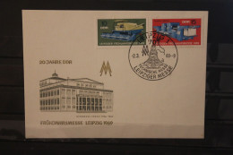 DDR 1969;  Leipziger Frühjahrsmesse 1969, Messekarte; MiNr. 1448-49 - Sobres - Usados
