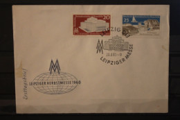 DDR 1960;  Leipziger Herbstmesse 1960, Messebrief; MiNr. 781-82 - Buste - Usati