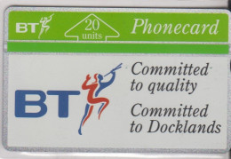 BT 20 Unit  - 'Committed To Docklands'  Mint - BT Emissions Commémoratives